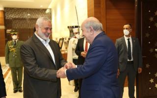 Haniyeh concludes visit to Algeria